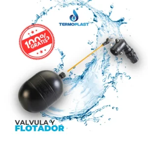 Válvula flotador incluida con el tanque de agua Termoplast