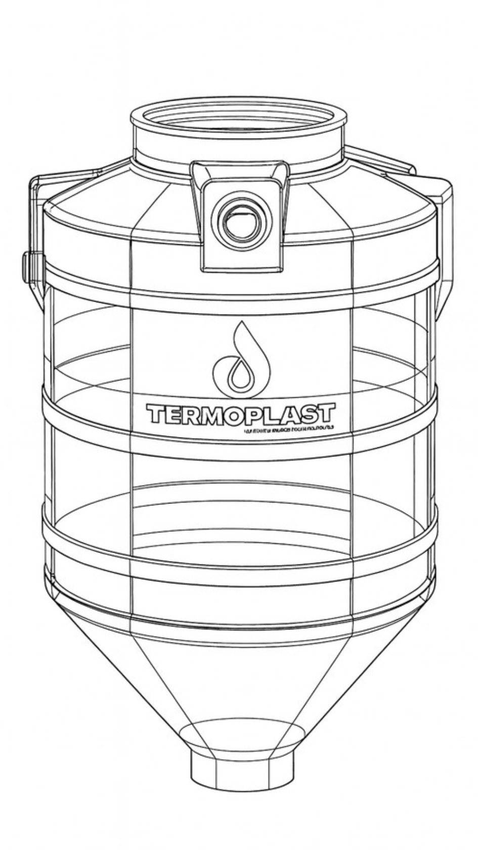Plano biodigestor 600L Termoplast